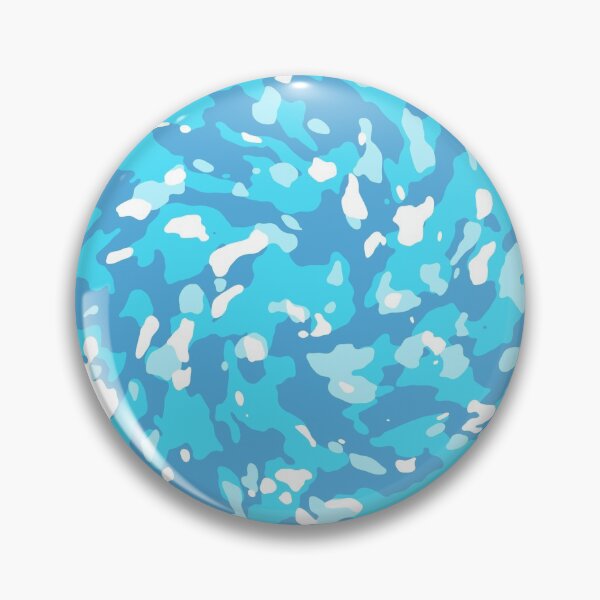 Item preview, Bright blue abstract twirl pattern  designed and sold by Bottums.