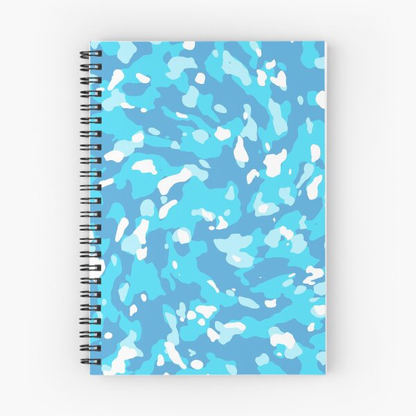 Item preview, Bright blue abstract twirl pattern  designed and sold by Bottums.