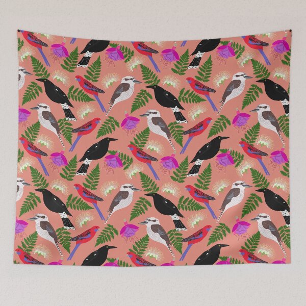 Item preview, From your window Australian Birds Flowers designed and sold by Lozzie Eliza Designs.