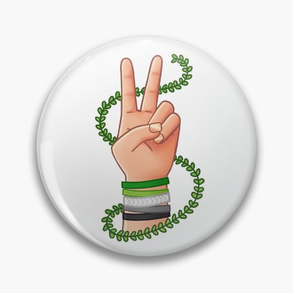 Item preview, pride peace sign - aromantic b designed and sold by surelydraws.