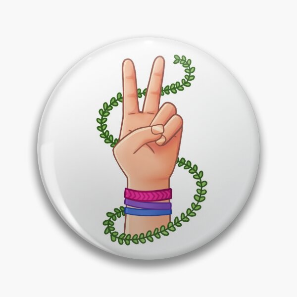 Item preview, pride peace sign - bisexual b designed and sold by surelydraws.
