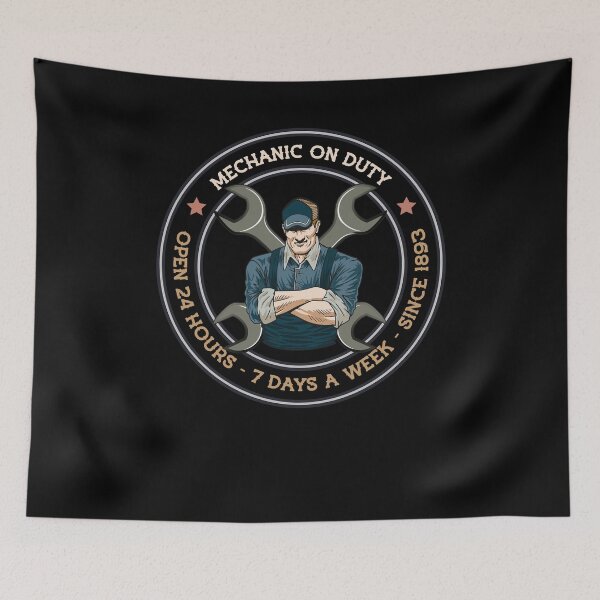 Item preview, Mechanic on duty repairman man Auto Repair shop designed and sold by FalkDania.