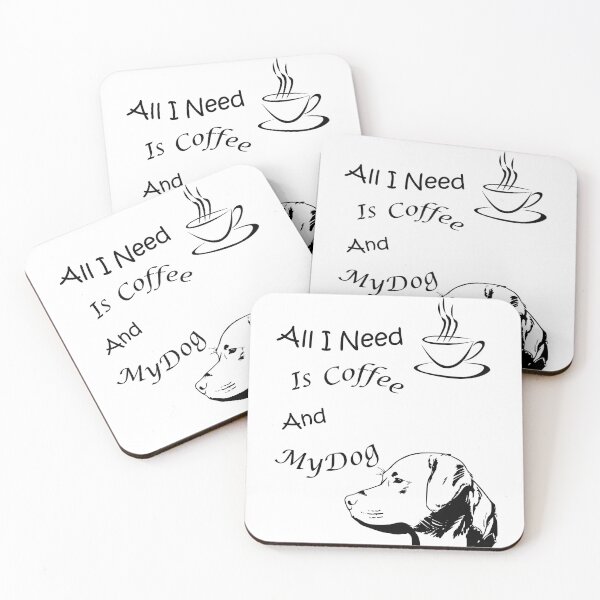 Item preview, Coffee Is all That I need And My Dog!- t-shirts and stickers designed and sold by J0TEE.