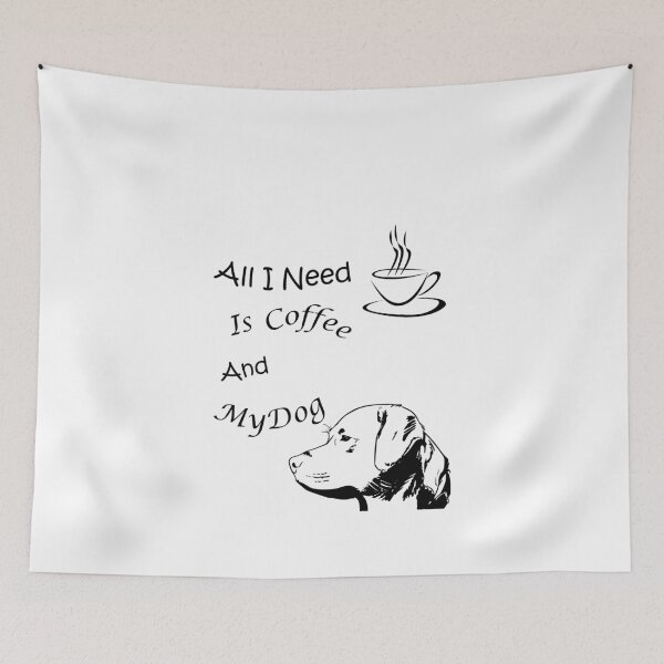 Item preview, Coffee Is all That I need And My Dog!- t-shirts and stickers designed and sold by J0TEE.