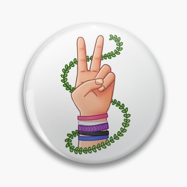 Item preview, pride peace sign - genderfluid b designed and sold by surelydraws.
