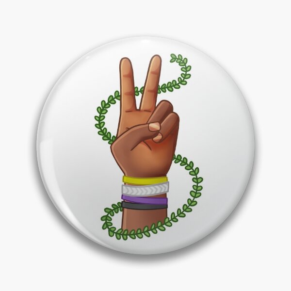 Item preview, pride peace sign - nonbinary a designed and sold by surelydraws.