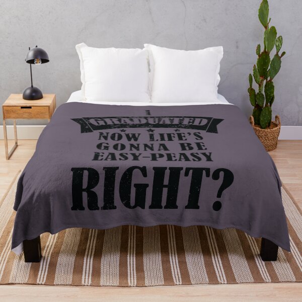 Item preview, I Graduated Lifes Gonna Be Easy Peasy Now Right? - Funny Graduation Quotes 2024 - Black Text Design designed and sold by DrawingBoard.