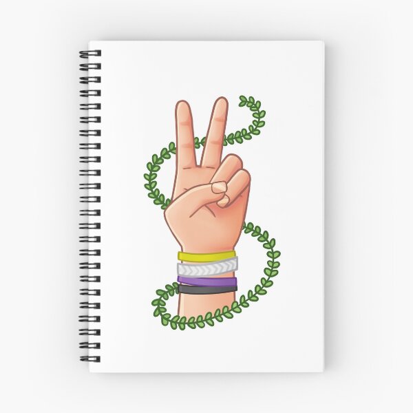 Item preview, pride peace sign - nonbinary b designed and sold by surelydraws.