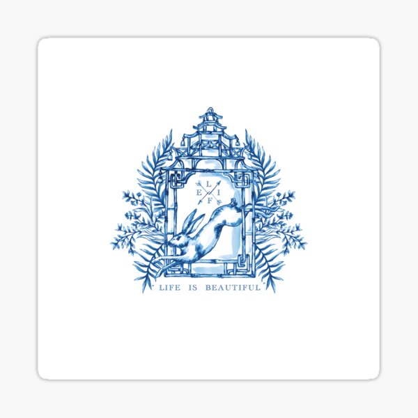 Life is beautiful crast Sticker