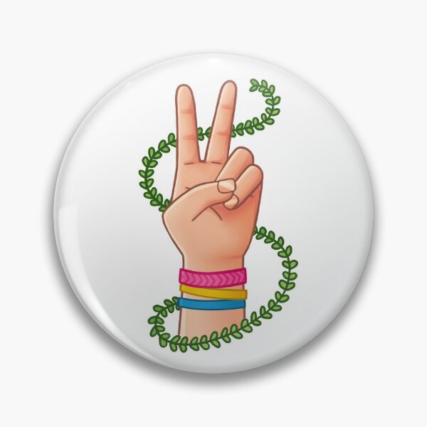 Item preview, pride peace sign - pan b designed and sold by surelydraws.
