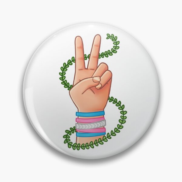 Item preview, pride peace sign - transgender b designed and sold by surelydraws.