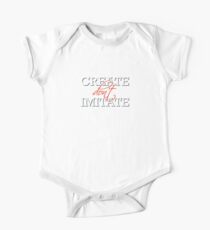 Create Don't Imitate - Funny T Shirt One Piece - Short Sleeve