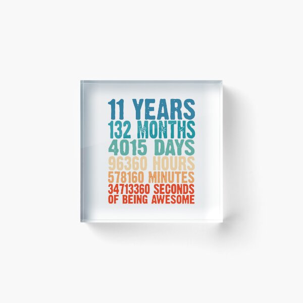 Item preview, 11 years of being awesome gifts 11 years old  designed and sold by whatsyokidswear.