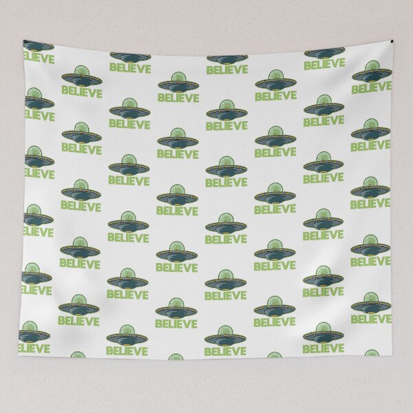 Item preview, Funny Alien in UFO Flying Saucer Believe designed and sold by Dan66.