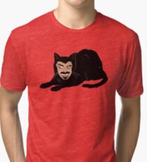 Vlad the Cat (Green) Tri-blend T-Shirt