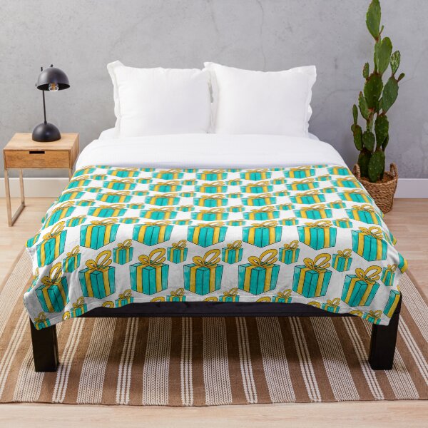 Item preview, Gift pattern with blue and yellow color designed and sold by Lzdigitalstore.