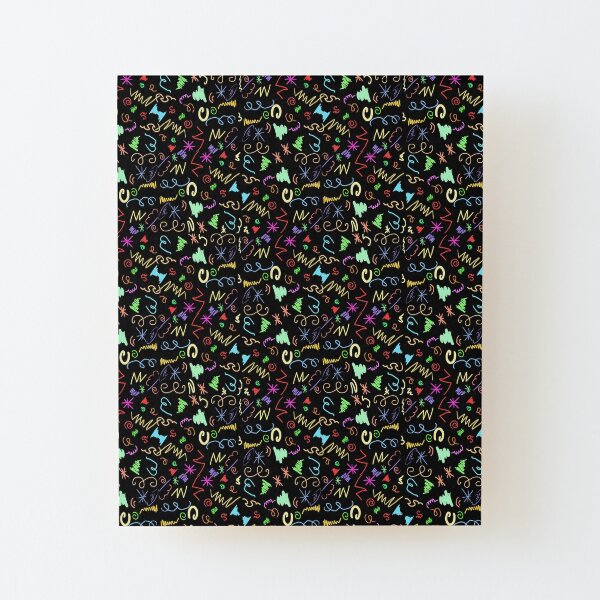 SQUIGGLES Wood Mounted Print