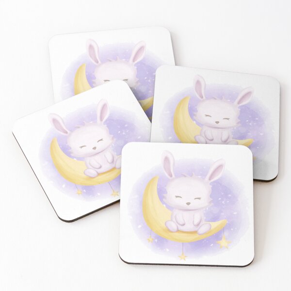 Item preview, baby rabbit moon star designed and sold by romio006.