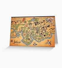 Johto Map Greeting Card