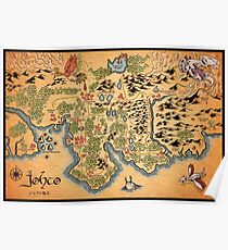 Johto Map Poster