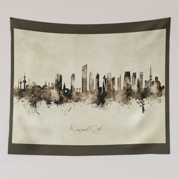 Item preview, Kuwait City Skyline designed and sold by ArtPrints.