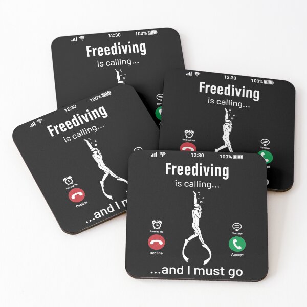 Item preview, Freediving Is Calling and I Must Go designed and sold by cotros.