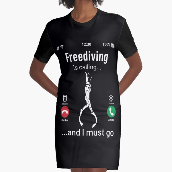 Item preview, Freediving Is Calling and I Must Go designed and sold by cotros.