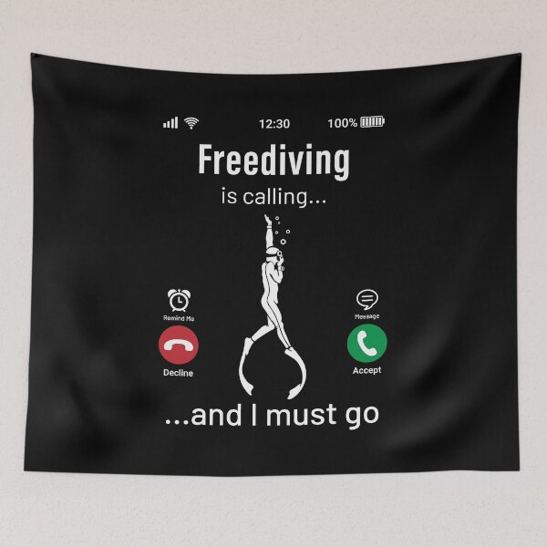 Item preview, Freediving Is Calling and I Must Go designed and sold by cotros.