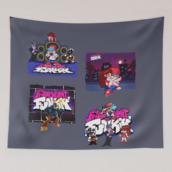 Item preview, friday night funkin- music, videogame, colorfun fanart design - Friday Night Funkin Birthday - STICKER PACK designed and sold by Alessandro Portavoce.