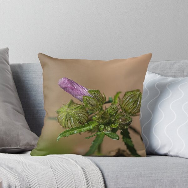 Item preview, Hibiscus Purple Bud Green Pleats  designed and sold by Joy Watson - Natural Light Photography .