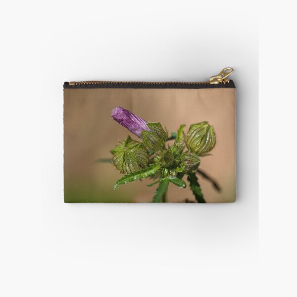 Item preview, Hibiscus Purple Bud Green Pleats  designed and sold by Joy Watson - Natural Light Photography .