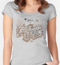 Johto Map Women's Fitted Scoop T-Shirt