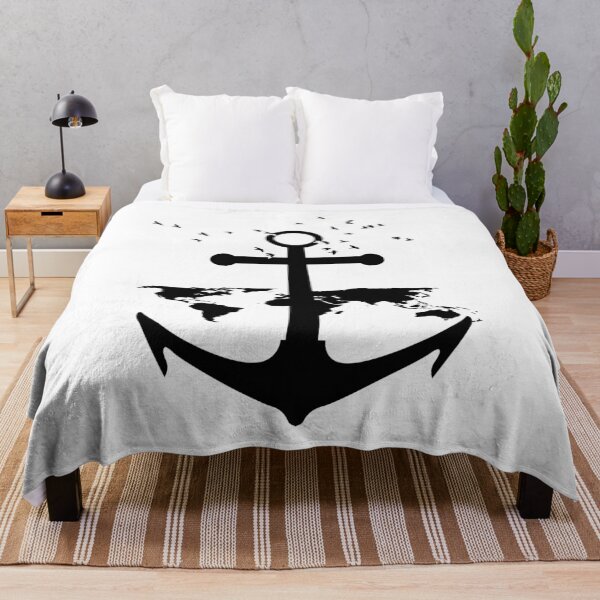 Item preview, Anchor Maritime World Map Fishing Sea designed and sold by shurikaner.