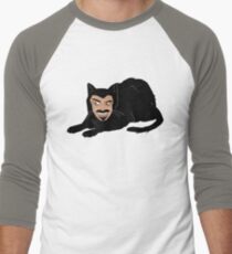 Vlad the Cat (Gray) Men's Baseball ¾ T-Shirt
