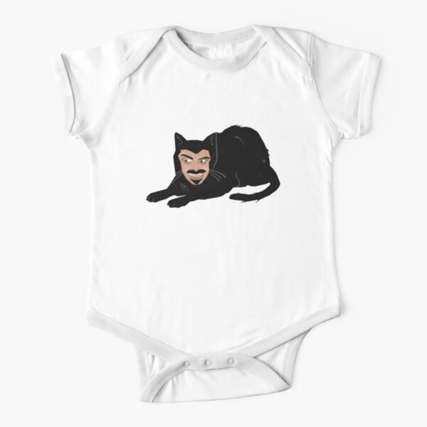 Vlad the Cat (Gray) Short Sleeve Baby One-Piece