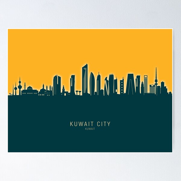 Item preview, Kuwait City Skyline designed and sold by ArtPrints.