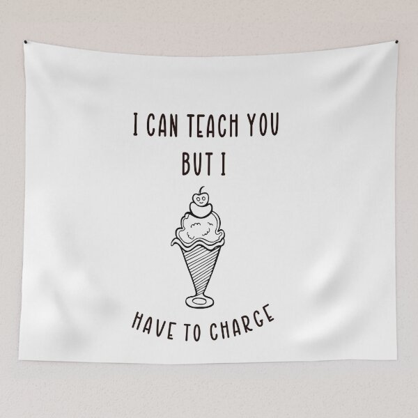 Item preview, I can teach you but I have to charge- Short-Sleeve Unisex T-Shirt- Funny Women's Shirts- Music Lovers T- Shirt- Old School Music- ice cream designed and sold by BUniqueBSpecial.
