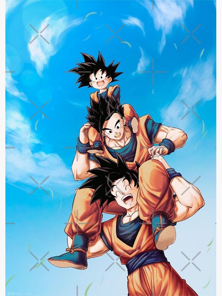 Goku and Gohan Manga Art Board Print for Sale by SenorFiredude