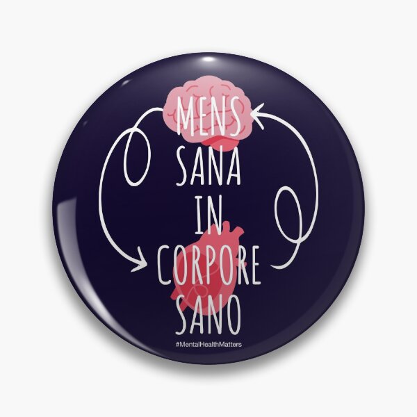 Item preview, Mens Sana In Corpore Sano - Mental Health Matters designed and sold by Happy Puppy Print On Demand.