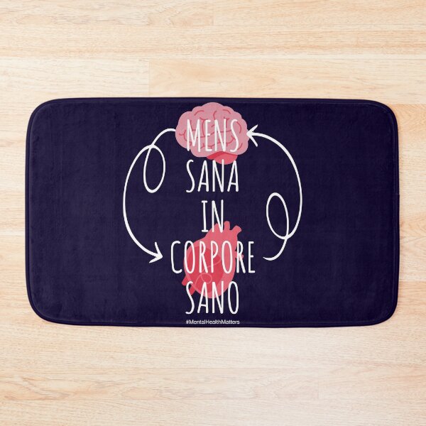 Item preview, Mens Sana In Corpore Sano - Mental Health Matters designed and sold by Happy Puppy Print On Demand.