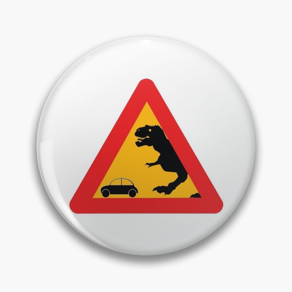 Item preview, Warning Tyrannosaurus Rex vector image designed and sold by binti163.