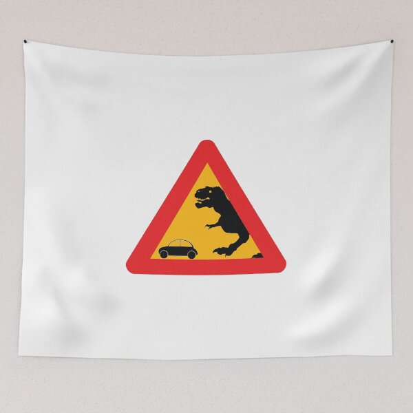 Item preview, Warning Tyrannosaurus Rex vector image designed and sold by binti163.