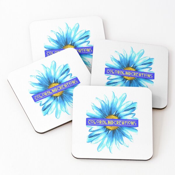 Item preview, COLORBLINDCREATIONS Logo Flower Blue Yellow Sunflower designed and sold by CBCreations73.