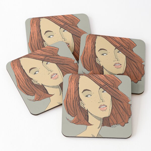 Item preview, Red hair woman designed and sold by BrauhausStudio.