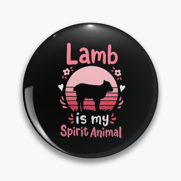 Item preview, Lamb Spirit Animal Retro designed and sold by CreativeGiftShp.