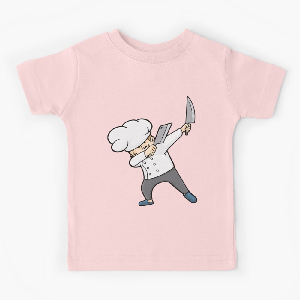 Funny Cute Dabbing Chef Gift Idea Kids T-Shirt by Haselshirt - Pixels