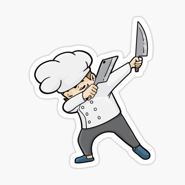 Item preview, Chef Cook Knives Dabbing designed and sold by CreativeGiftShp.