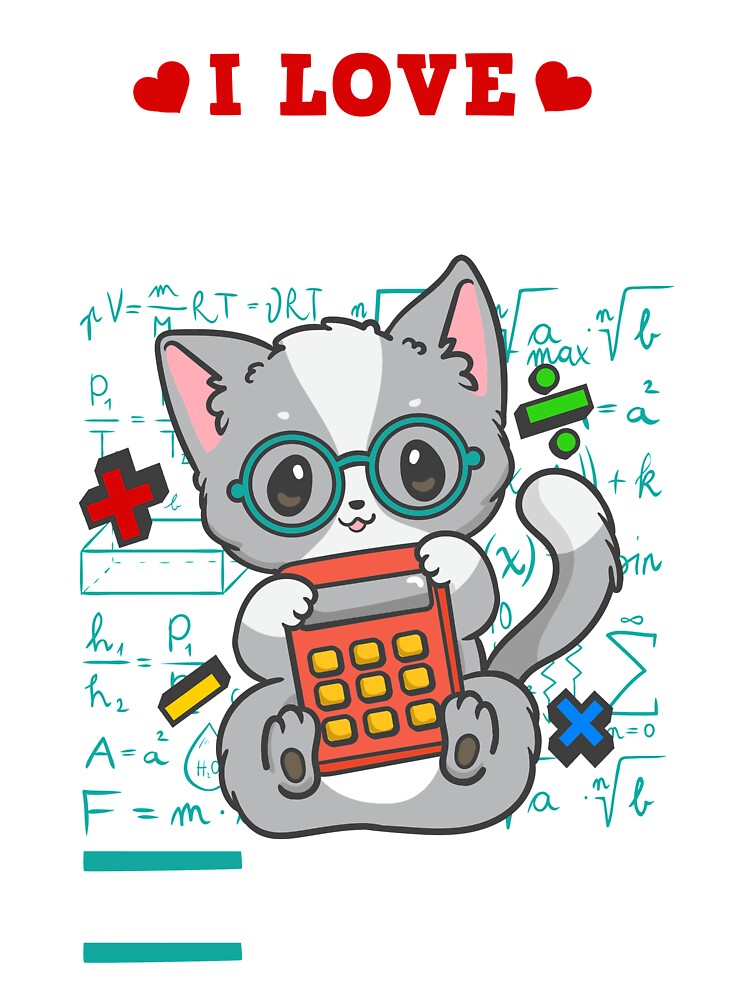 Math Cat Kawaii