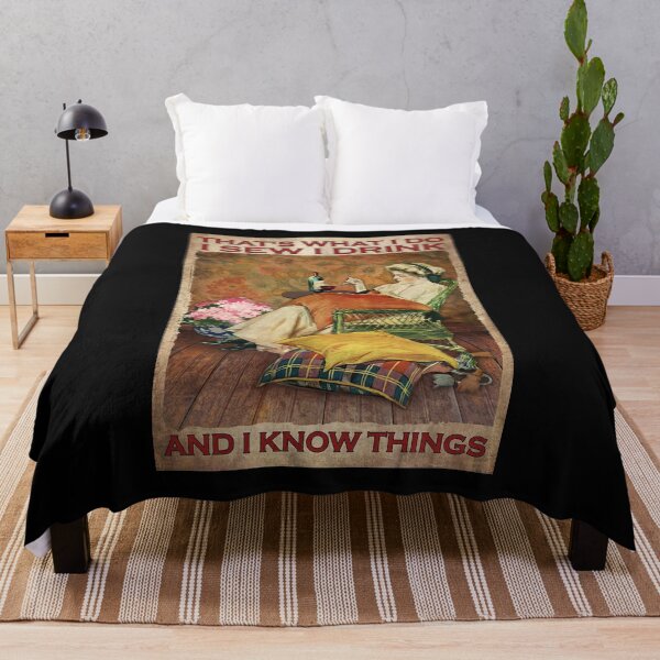 Item preview, That's What I Do I Sew I Drink And I Know Things - Woman Love Wine And Sew designed and sold by hippololocc.