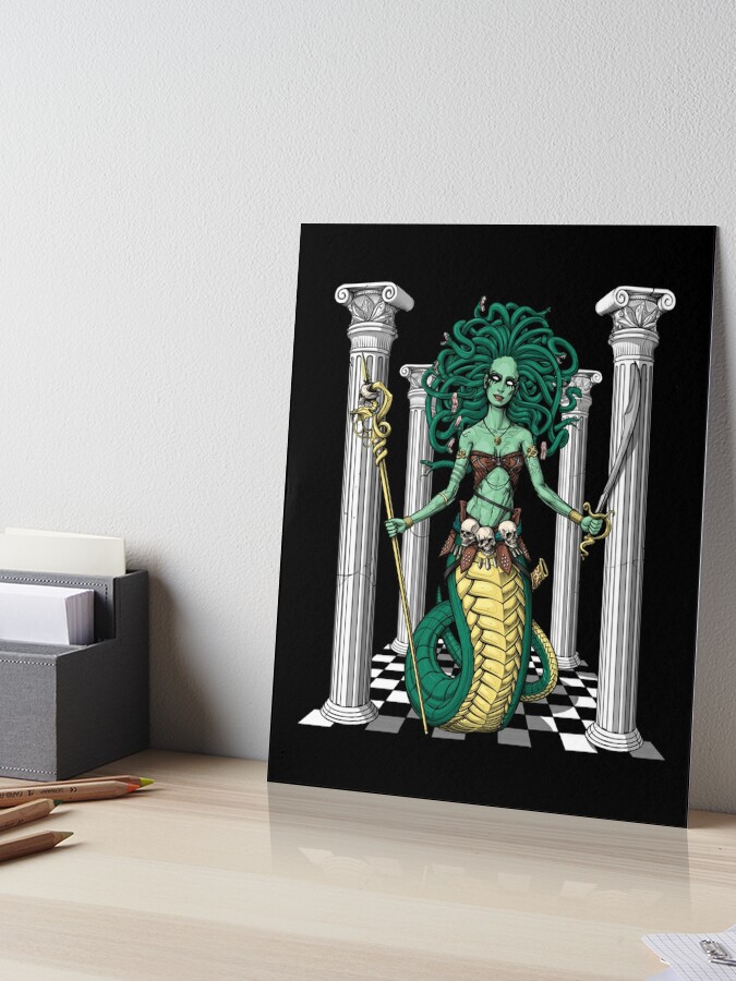 Medusa Greek Gorgon and Sea Deity Goddess Grimoire Page Book 